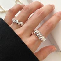1 Piece Simple Style Knot Sterling Silver Plating 18k Gold Plated Open Ring main image 4