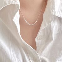 1 Piece Simple Style Square Sterling Silver Necklace main image 5