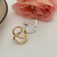 1 Piece Retro Heart Shape Sterling Silver Open Ring main image 6