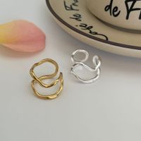 1 Piece Retro Heart Shape Sterling Silver Open Ring main image 4