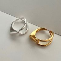 1 Piece Retro Geometric Sterling Silver Open Ring main image 1