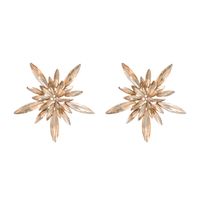 Wholesale Jewelry 1 Pair Luxurious Geometric Alloy Rhinestones Glass Gold Plated Silver Plated Drop Earrings sku image 1