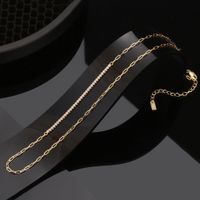 1 Piece Simple Style Geometric Solid Color Sterling Silver Plating 14k Gold Plated Necklace main image 1