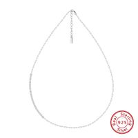 1 Piece Simple Style Geometric Solid Color Sterling Silver Plating 14k Gold Plated Necklace main image 3