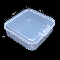 Simple Style Transparent Plastic Jewelry Boxes sku image 10