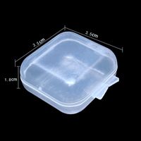 Simple Style Transparent Plastic Jewelry Boxes sku image 3