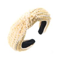 Simple Style Knot Cloth Beaded Hair Band main image 5