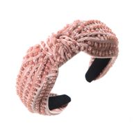 Simple Style Knot Cloth Beaded Hair Band main image 4