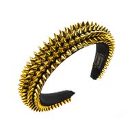 Baroque Style Solid Color Metal Hair Band main image 3