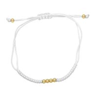 Simple Style Heart Shape Rope Copper Beaded Plating Inlay Zircon 18k Gold Plated Women's Bracelets main image 2