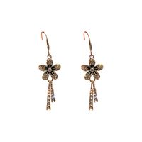 Wholesale Jewelry 1 Pair Elegant Flower Alloy Rhinestones Drop Earrings main image 5