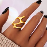 Retro Geometric Alloy Wholesale Open Ring main image 1