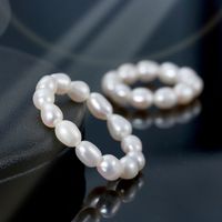 Elegant Geometrisch Süßwasserperle Perlen Ringe main image 1