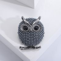 Korean Style Owl Alloy Plating Alloy Women's Brooches sku image 3
