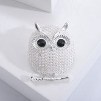 Korean Style Owl Alloy Plating Alloy Women's Brooches sku image 1