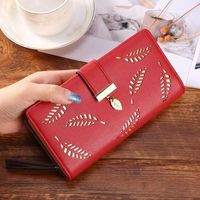 Women's Spring&summer Pu Leather Geometric Fashion Square Zipper Buckle Long Wallet sku image 5