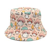 Unisex Cartoon Style Mushroom Wide Eaves Bucket Hat sku image 26