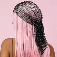 Women's Vacation And Party Veil Grid Diamond Veil main image 4