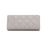 Black Gold Silver Polyester Solid Color Square Clutch Evening Bag main image 3