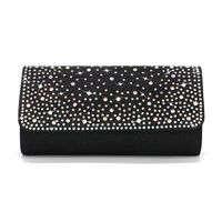 Black Gold Silver Polyester Solid Color Square Evening Bags main image 1