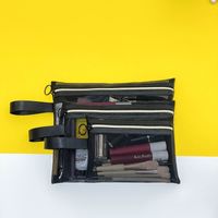 Nylon Mesh Solid Color Fashion Portable Storage Bag sku image 33