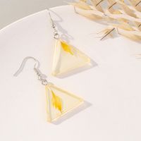 Wholesale Jewelry 1 Pair Korean Style Triangle Leaves Arylic Drop Earrings main image 3