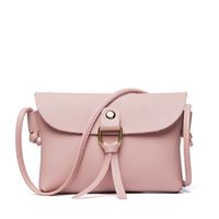 Women's Small Pu Leather Solid Color Basic Square Flip Cover Shoulder Bag Crossbody Bag main image 3