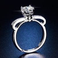 Luxurious Square Copper Plating Inlay Zircon Open Ring sku image 20