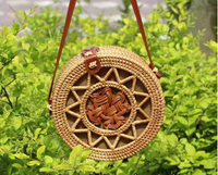 Women's All Seasons Rattan Ethnic Style Straw Bag sku image 14