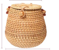 Women's All Seasons Rattan Ethnic Style Straw Bag sku image 1