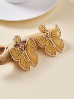 1 Pair Sweet Butterfly Braid Alloy Drop Earrings sku image 11