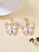 1 Pair Sweet Butterfly Braid Alloy Drop Earrings sku image 15
