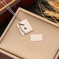 Stainless Steel 18K Gold Plated Simple Style Plating Solid Color Pendant Necklace sku image 2