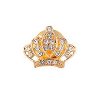 Classic Style Crown Alloy Inlay Rhinestones Women's Brooches sku image 2