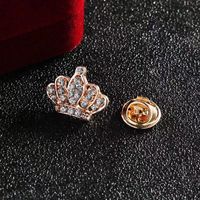 Classic Style Crown Alloy Inlay Rhinestones Women's Brooches main image 3