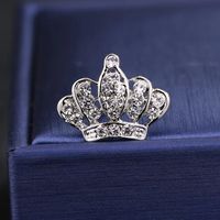 Classic Style Crown Alloy Inlay Rhinestones Women's Brooches main image 2