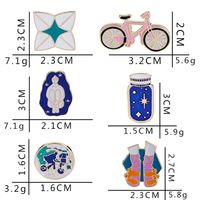 Casual Cute Bicycle Alloy Metal Stoving Varnish Unisex Brooches main image 5