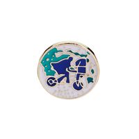 Casual Cute Bicycle Alloy Metal Stoving Varnish Unisex Brooches sku image 7