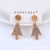 Moda Árbol De Navidad Papá Noel Letra Arílico Barniz De Estufa Mujeres Pendientes De Gota 1 Par sku image 24