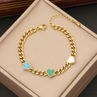 Wholesale Simple Style Butterfly Stainless Steel Gold Plated Bracelets sku image 2