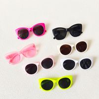 Cute Solid Color Pc Resin Round Frame Full Frame Kids Sunglasses main image 7