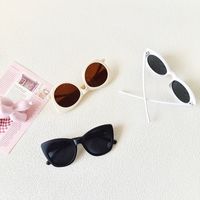 Cute Solid Color Pc Resin Round Frame Full Frame Kids Sunglasses main image 2