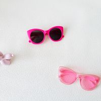 Cute Solid Color Pc Resin Round Frame Full Frame Kids Sunglasses main image 4