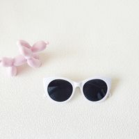 Cute Solid Color Pc Resin Round Frame Full Frame Kids Sunglasses sku image 3