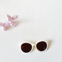 Cute Solid Color Pc Resin Round Frame Full Frame Kids Sunglasses sku image 4