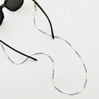 Original Design Round Glass Beads Metal Women's Glasses Chain sku image 7