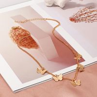Simple Style Butterfly Alloy Plating Women's Necklace main image 2