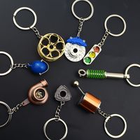 Simple Style Car Wheel Metal Unisex Bag Pendant Keychain main image 5