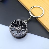 Simple Style Car Wheel Metal Unisex Bag Pendant Keychain sku image 1