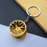 Simple Style Car Wheel Metal Unisex Bag Pendant Keychain sku image 2